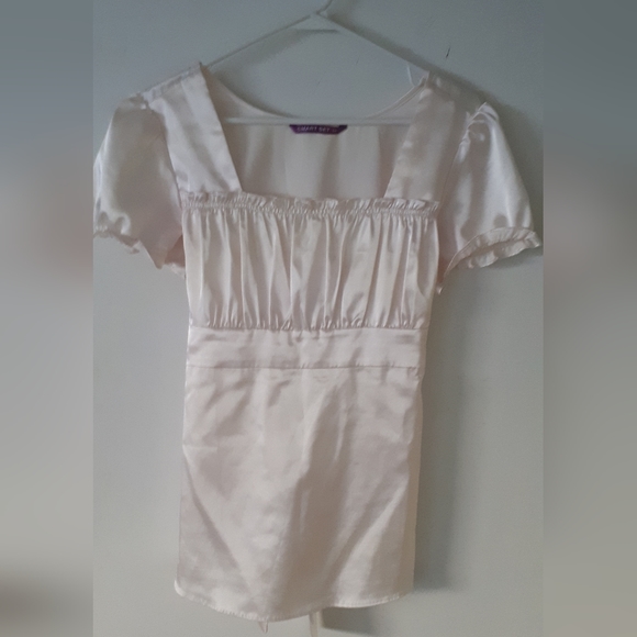 Smart Set Cream Coloured Short Sleeve Blouse - Picture 1 of 9